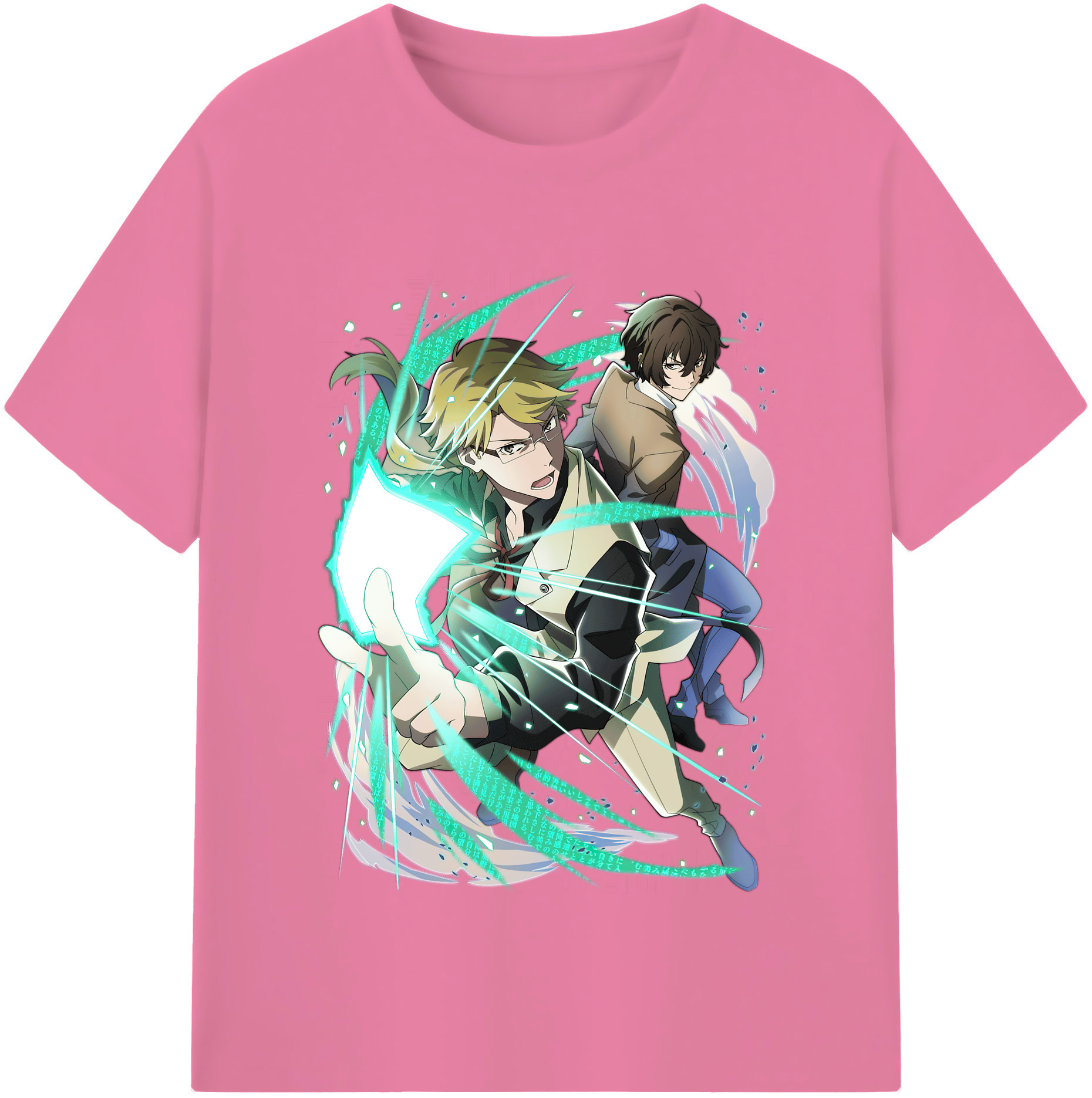 （画像用） 文豪ストレイドッグス Bungo Stray Dogs 綿100％半袖Tシャツ（フロントプリント）